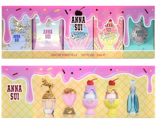 【追加購入】プリティくじ　女性用プチギフト（特賞ステッカー付）ANNA SUIミニ香水オードトワレ5個セット　税込
